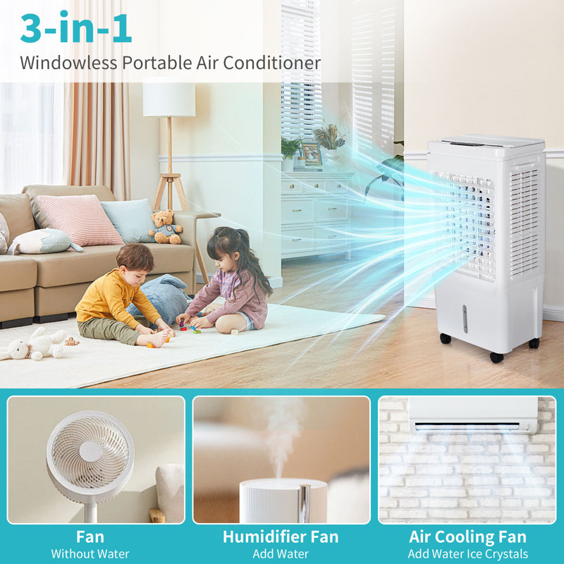 3-IN-1 Windowless Portable hot Air Conditioner